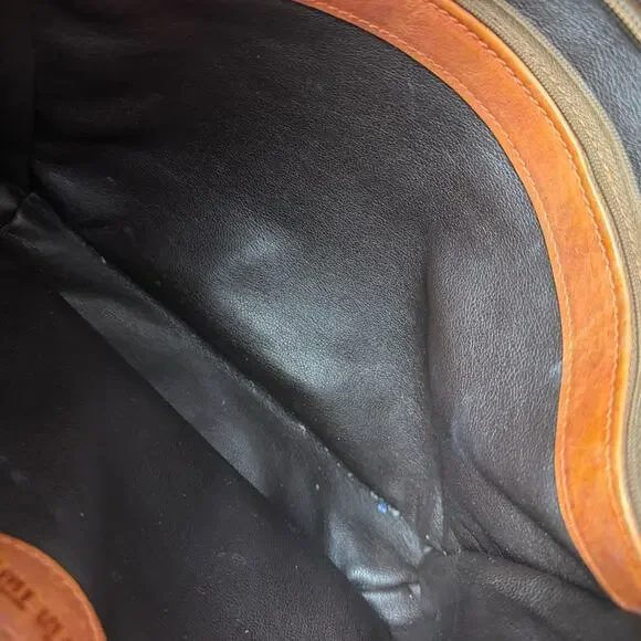 Vtg Yun Art Turkish Killim Purse Crossbody Shoulder Bag Carpet Wool Leather Zip - Picture 8 of 8